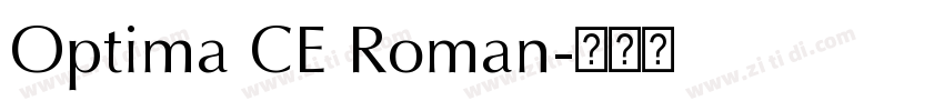Optima CE Roman字体转换